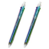 ปากกาอะตอมหลายปากกาลูกลื่นสีแบบกดปากกาน้ำมันสีสองแบบหลากสีสุดสร้างสรรค์จาก Bl-191