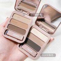 5345(ใหม่/แท้)คิ้วฝุ่นตลับ 3 สี เฉดดิ้งไฮไลท์ novo Smooth Texture Lasting Makeup Eyebrow Powder