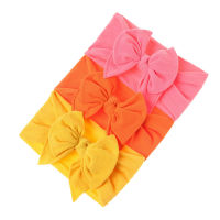 30 PcsLot, Baby Girls Pigtail Knot Bow Nylon Headwraps, Super Soft Nylon Headband for Newborn Infant Toddlers Hair Accessories