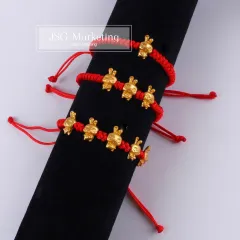  HILOLOA Chinese New Year of 2024 Dragon Red String Handwoven  Adjustable Chinese Zodiac Bracelet Rabbits Charms Braided Bracelets Lucky