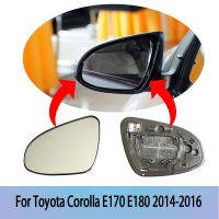 กระจกมองข้างมองหลังมุมกว้างด้านซ้ายและขวาสำรองสำหรับ Toyota Corolla E170 E180 2014-2016