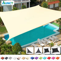 กันน้ำ Shade Sail Garden Canopy สระว่ายน้ำ Sun Shade Camping Gazebo สำหรับกันสาดกลางแจ้ง Carport 95 UV Square สี่เหลี่ยมผืนผ้า Triangl