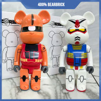 400 Bearbrick Figuras หมี อิฐแอ็คชั่นหมี Diy ทาสี Medicom ของเล่น Bearbrick รุ่นตกแต่งบ้านเด็กของขวัญวันเกิด