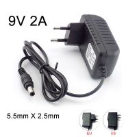 【Cod】 yawowe 9V 2A 100V-240V AC To DC Power Adapter Supply Converter Charger สำหรับ LED Strip กล้องวงจรปิด5.5มม. X 2.5มม.