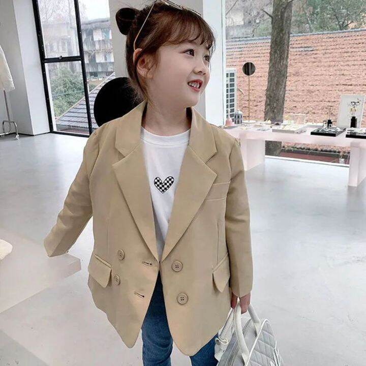 Available】3-12 Years Girls Suit Solid Casual Button Blazer 2022 Spring Kids  Jacket For Girls Korean Style Children'S Clothing 7 8 9 10 11 | Lazada Ph