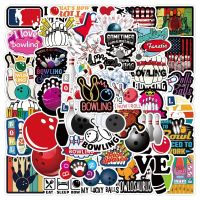 10/25/50pcs Graffiti Bowling Stickers Aesthetic Sports Decals for DIY Motorcycle Skateboard Bicycle Car Suitcase Scrapbook Kids