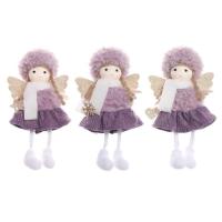 Angel Girl Doll for Christmas Tree Soft Mini Angel Girl Pendants Fadeless Home Decor Products for Christmas Tree Desks Window Sill Dining Table Coffee Table Railing easy to use