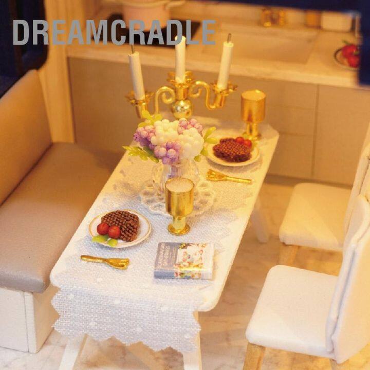 bdreamcradle-โมเดลบ้านตุ๊กตาไม้จิ๋ว-พร้อมสระว่ายน้ํา-diy