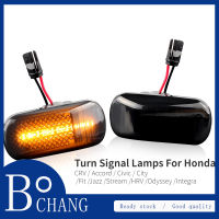 Bochang ไฟเครื่องหมายไฟ LED ด้านข้าง2ชิ้นไฟสัญญาณเลี้ยวสำหรับออนด้าซีอาร์วีและแอคคอร์ด Civic City Fit Jazz Stream HRV Odyssey Integra