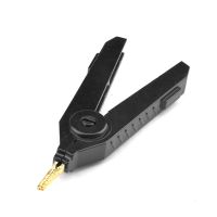 Gaqqee Alligator Clip 90mm Kelvin Copper Gold Plate Clip LCR Test Clip Grey/Black/Red For Precision Instruments