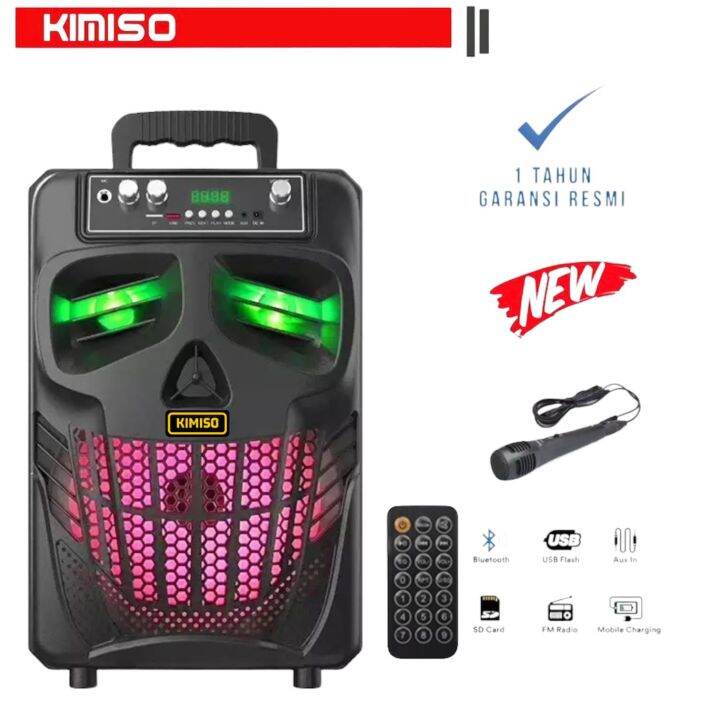 Speaker Bluetooth 7801 8 inch Karaoke Portable Model Besar 8 Inch Free