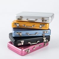 〖Margot decoration〗 Aluminum Jewelry Case Organizer Rectangle   Aluminum Suitcase Bank Card Box Holder - Card  amp; Id Holders - Aliexpress