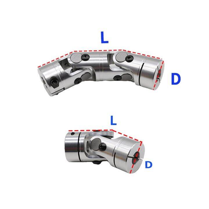 d25l100-aluminum-universal-motor-connector-coupling-single-precision-gha-telescopic-cross-universal-joint-transmission-wssp