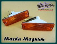 MAZDA MAGNUM B220-2500 FRONT BUMBER LAMP LH&amp;RH  SET PAIR #ไฟหรี่กันชน คู่หน้าซ้าย/ขวา สีส้ม มาสด้าแม็กนั่ม