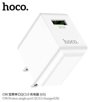 SY NEW 🔥hoco C98 เครื่องชาร์จ QC3.0 พอร์ตเดียว