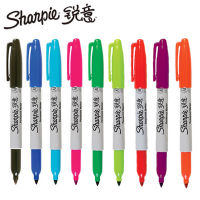 8ชิ้นล็อต Original Sanford Sharpie เป็นมิตรกับสิ่งแวดล้อม Fine Point ถาวร Art Marker ปากกา8สีชุดสี Marker