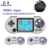 SNPRO 3นิ้ว IPS เกมคอนโซลมือถือมินิแบบพกพา R Gaming Consoles 10000เกม AV Output สำหรับ GBA Sega Dendy SNES