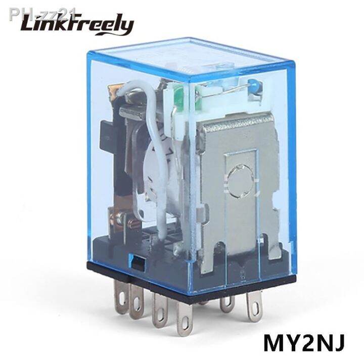 ∏☏☎ MY2NJ Coil General Purpose DPDT Micro Mini Electromagnetic Relay 8 ...