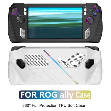 Compatible with Rog Ally Handheld Case | Non-Slip Soft Silicone Protective  Case Protector | Game Console Skin Cover with 4 Thumb Grips for Rog Ally