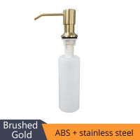 Deck Mounted Kitchen 400ml Soap Dispensers Stainless Steel Pump Chrome Finished for Kitchen Built in Counter top Dispenser 2309