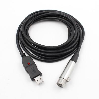 3M USB ชายเป็น XLR ไมโครโฟนตัวเมีย USB MIC Link Cable ใหม่
