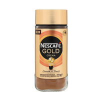 Nescafe Gold Crema Smooth เนสกาแฟโกลด์เครมมา สมูท กาแฟสำเร็จรูปผสมกาแฟคั่วบดละเอียดขวด 100กรัม