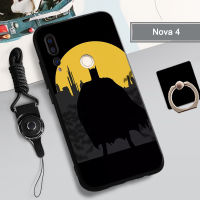 เคสสำหรับหัวเหว่ยนุ่ม Nova 4เคสโทรศัพท์คลุมทั้งหมด2022รูปแบบใหม่การป้องกันการตกป้องกันรอยขีดข่วนฝามีที่ถือวงแหวนและเชือก