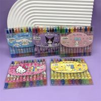 Sanrio ดินสอสี 12 สี หลากสี สร้างสรรค์ สําหรับนักเรียน วาดภาพ ระบายสี ศิลปะ Kawaii Cinnamoroll Mymelody Kuromi PomPom Purin ปากกาเขียน สําหรับเด็ก ของขวัญ อุปกรณ์เครื่องเขียน โรงเรียน