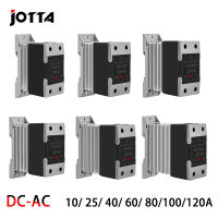 Din Rail Mounted SSR โซลิดสเตตรีเลย์แบบเฟสเดียวพร้อมฮีทซิงค์ SSR 25DA 40DA 60DA 80DA 10DA