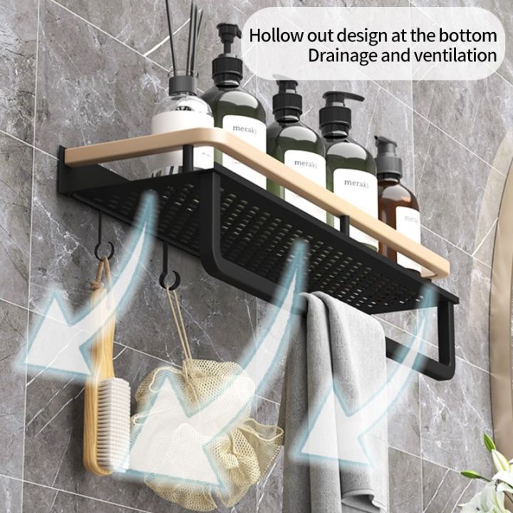 ๑-yunjieya-black-gold-shelf-bathroom-corner-rack-no-drill-shampoo-toilet-shelves-hanger-kitchen-storage-organizers-accessories