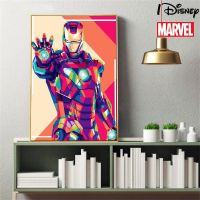 ∈ Marvel Iron Man Disney Anime The Avengers โปสเตอร์ Graffiti Art ภาพวาด Street Pop Art ผ้าใบพิมพ์บนผนังภาพเด็กห้อง