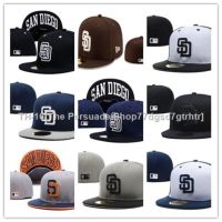 ✘▨ San Diego Padres Fitted Hat Full Closed Caps Sports Embroidery Hats J7DO