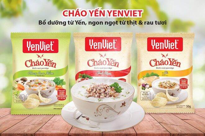 1 BỊCH CHÁO YẾN VIỆT VỊ THỊT BẰM, GÀ, CHAY RAU NẤM - GÓI 50G | Lazada.vn