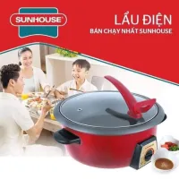 [HÀNG CHÍNH HÃNG] Nồi Lẩu Điện SUNHOUSE SHD4520 Cao Cấp Nấu Siêu Nhanh, An Toàn – STORE BÙI HUY