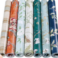 American style non woven fabric retro self adhesive wallpaper 3D garden flower bedroom living room wallpaper Roll wallpaper W85