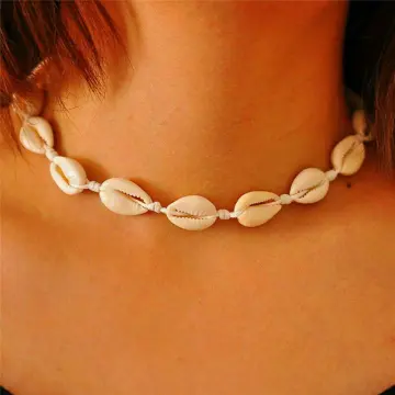 Wholesale Hawaiian Sea Shell Necklace Choker Jewelry Bohemian Beach Necklace  for Women Chocker Gold From China