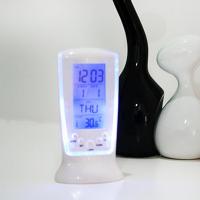 Digital Calendar Temperature LED Digital Alarm Clock with Blue Back light Electronic Calendar Thermometer Led Clock With Time