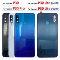 Penutup Belakang Kaca Belakang Baru untuk P30 Lite Pro Bateri Pintu Perumahan Bateri Belakang dengan A Kamera