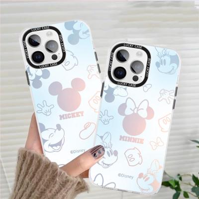 【สำหรับ SAMSUNG】IMD เลเซอร์ Mickey &amp; Minnie  Samsung เคสโทรศัพท์กันกระแทก   for Samsung A73 A53 SG Note8 SG Note9 SG Note10 SG S20FE SG S21FE