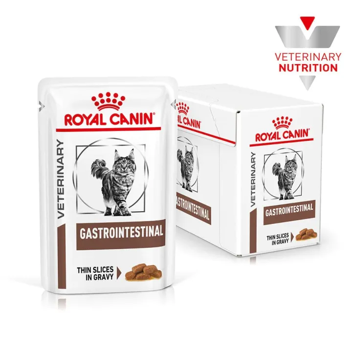 royal-canin-vet-gastro-intestinal-pouch-12-ซอง-อาหารแมวท้องเสีย-อโรคลำไส้-แมวท้องเสียง่าย-ท้องเสียบ่อย