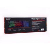 ประกัน1 ปีOKer VA-59. OKer VAMPIRE KEYBOARD. USB MULI BACKLIGHT VA59 มีไฟ