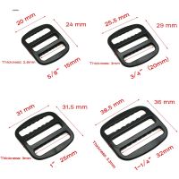 5pcs Plastic Dual Adjustable Belt Buckle Bra Buckle Outdoor Sports Backpack Accessories Webbing Size 15mm 20mm 25mm 32mm