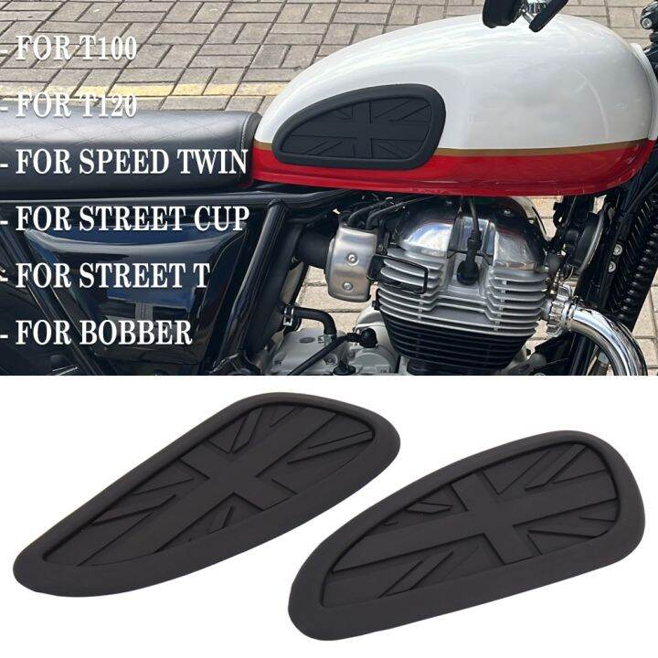 Motor Retro Cafe Racer Gas Fuel Tank Sticker Protector Sheath Knee Tank