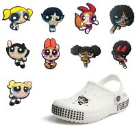 1pcs Cartoon Animation Gallant Girl PVC Shoe Charms Accessories DIY Shoe Decoration For Croc Jibz Kids Favor Kawaii Cute X-mas