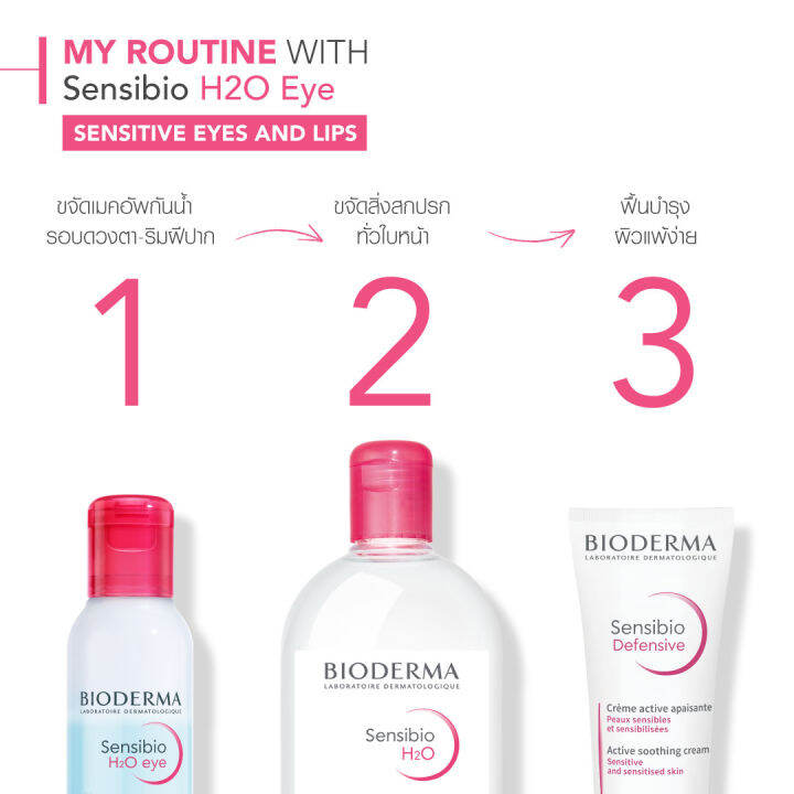 bioderma-sensibio-h2o-eye-makeup-remover-125-ml-hydrabio-h2o-500-ml-อายเมคอัพ-รีมูฟเวอร์-และคลีนซิ่งสำหรับผิวแห้ง-ขาดความชุ่มชื้น