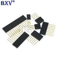 10PCS 2.54mm Single Row Female Long Pins 11mm Breakaway PCB Board Pin Header Socket Connector 2/3/4/6/8/10/15PIN For Arduino New WATTY Electronics