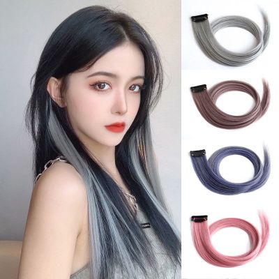 วิกผมยาวตรง สีพื้น แฟชั่นสําหรับผู้หญิง QC8191600