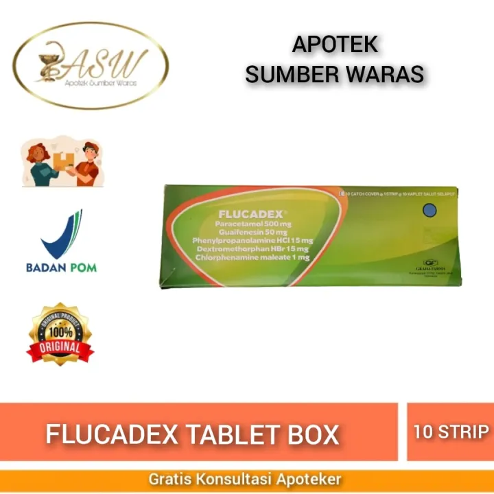 FLUCADEX BOX ISI 10 STRIP/ OBAT BATUK, PILEK | Lazada Indonesia