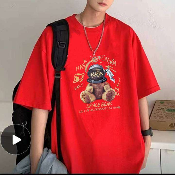 เเขนสั้นเสื้อยืดผู้ชายผ้ายืดผ้าคอตตอนลายเเท่ใส่สวยใส่สบาย