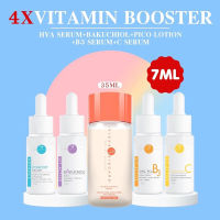 VIKKASKINCARE : [Pico Lotion 35 ml + Vit A 5%BAKUCHIOL 7ml + Vit B3 Zinc PCA 7ml + Vit C 20%AA2G 7ml + Hya serum 7 ml]